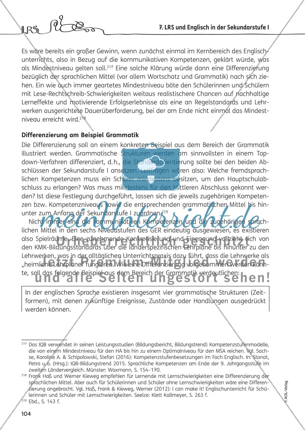 LRS und Englisch in der Sekundarstufe I - Teil 2 Preview 3