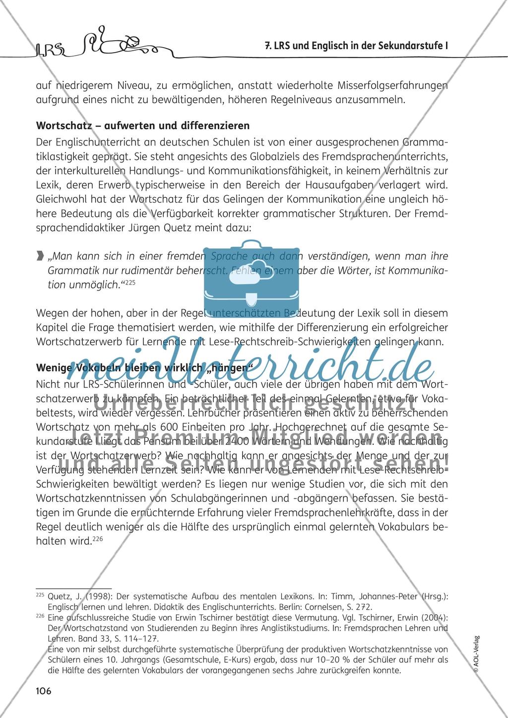 LRS und Englisch in der Sekundarstufe I - Teil 2 Preview 5