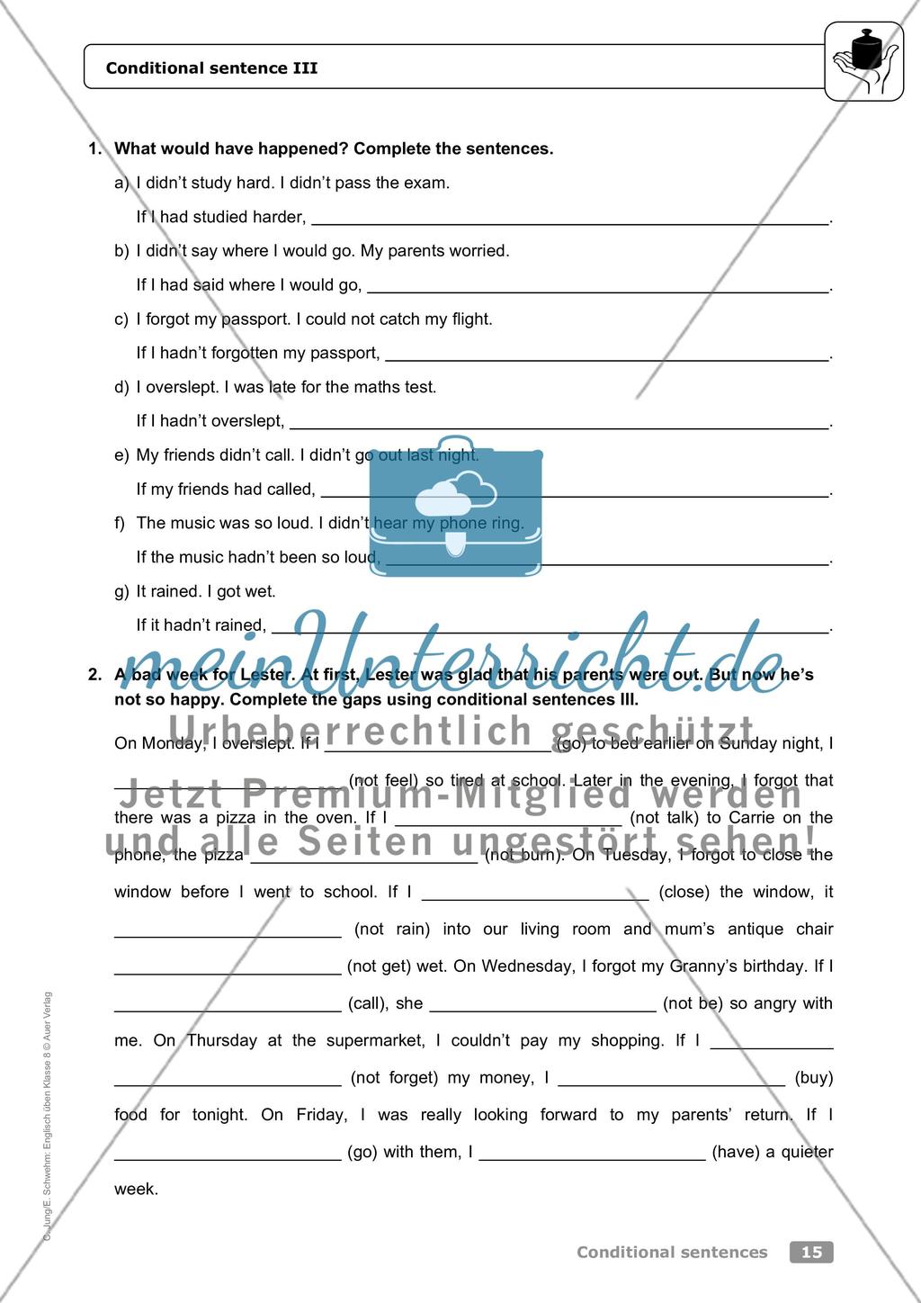 Conditional sentences Preview 11