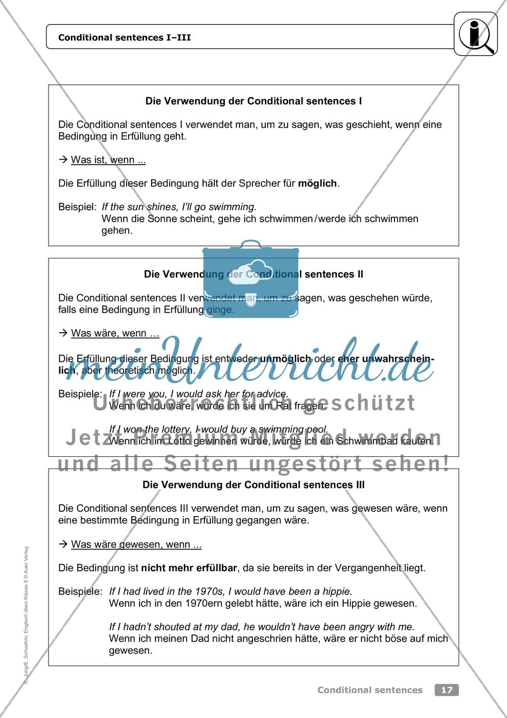 Conditional sentences Preview 13