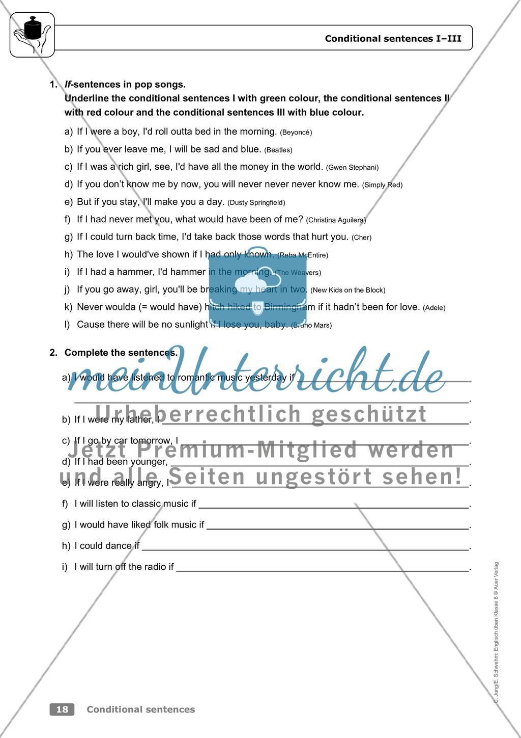 Conditional sentences Preview 14