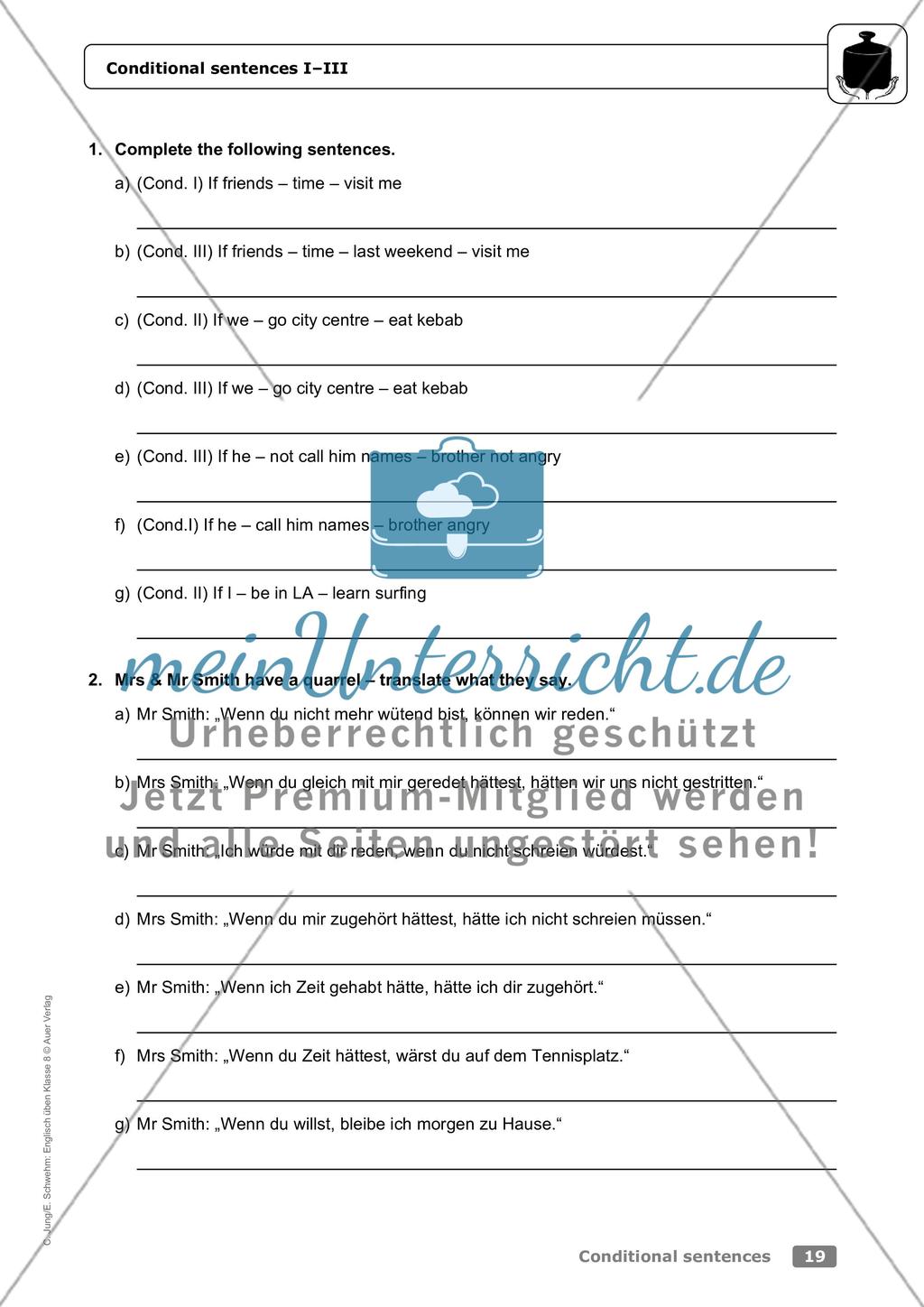 Conditional sentences Preview 15