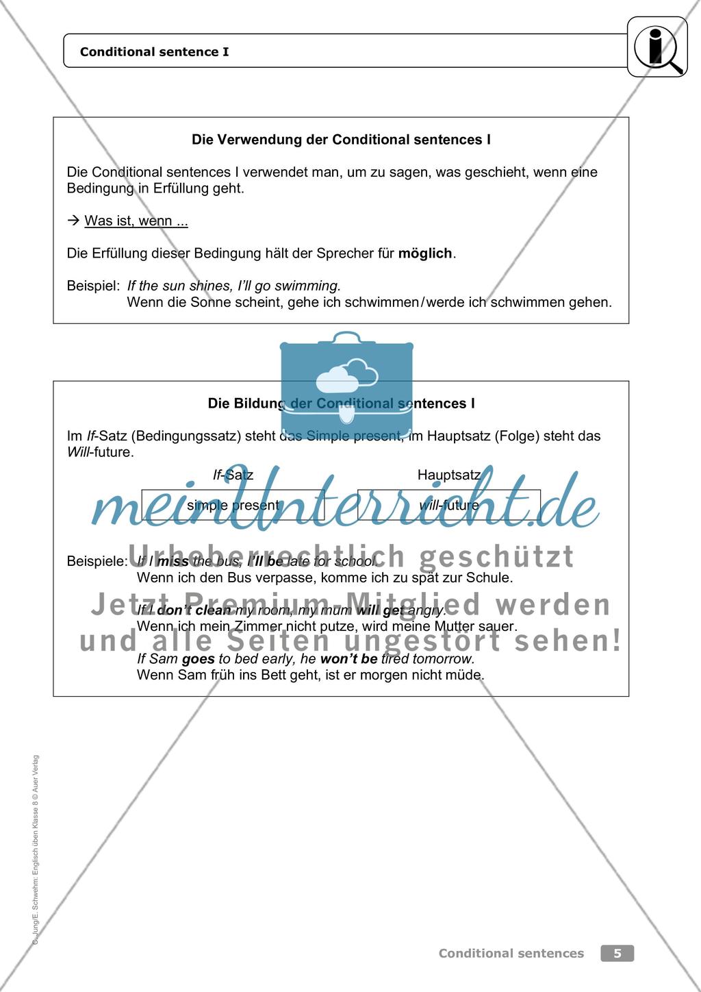 Conditional sentences Preview 1