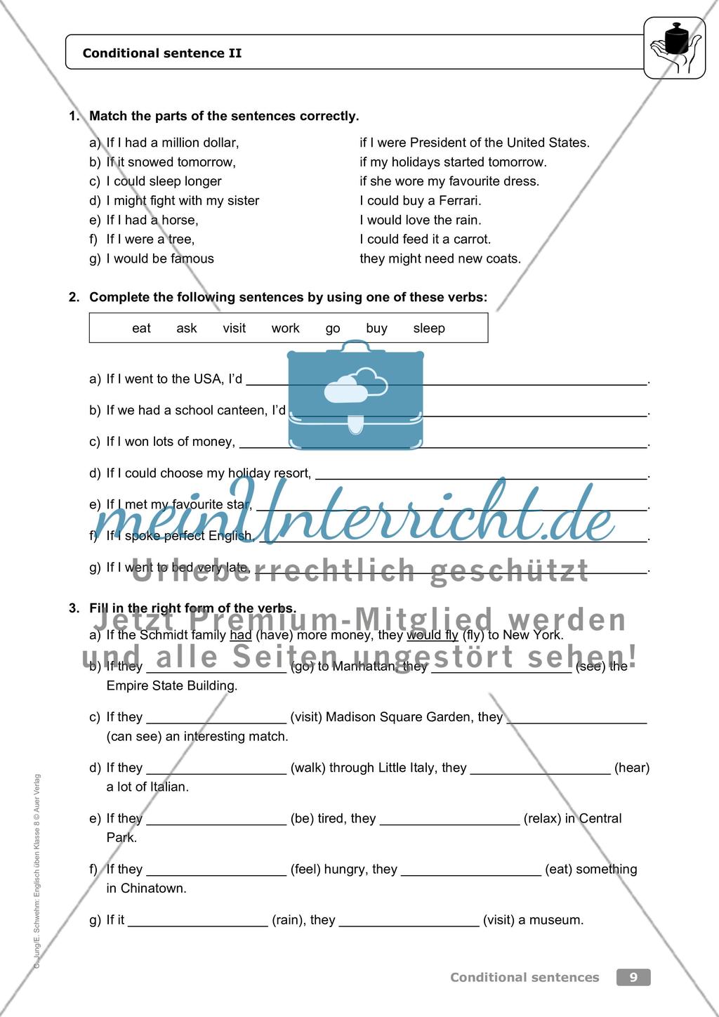 Conditional sentences Preview 5