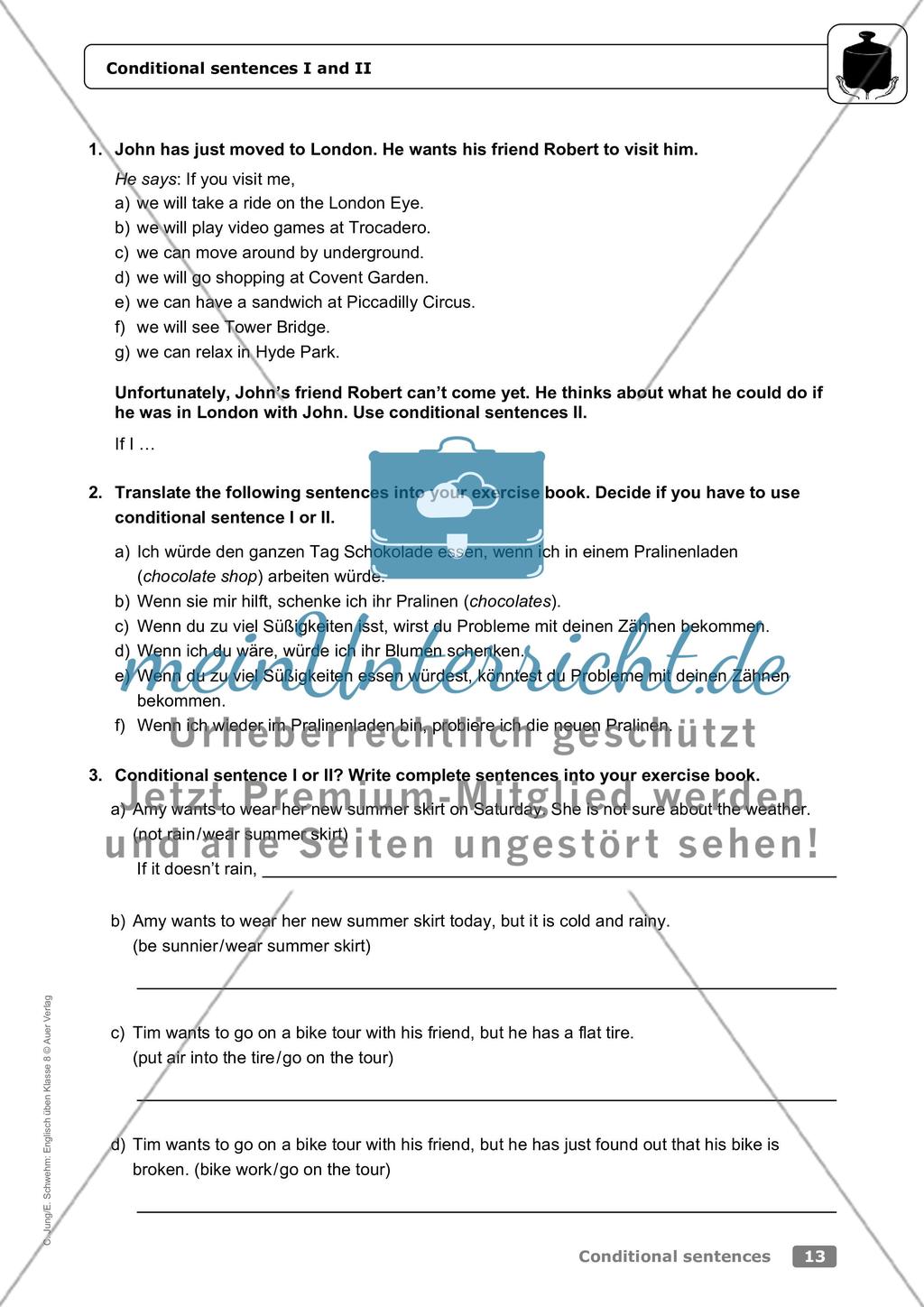 Conditional sentences Preview 9