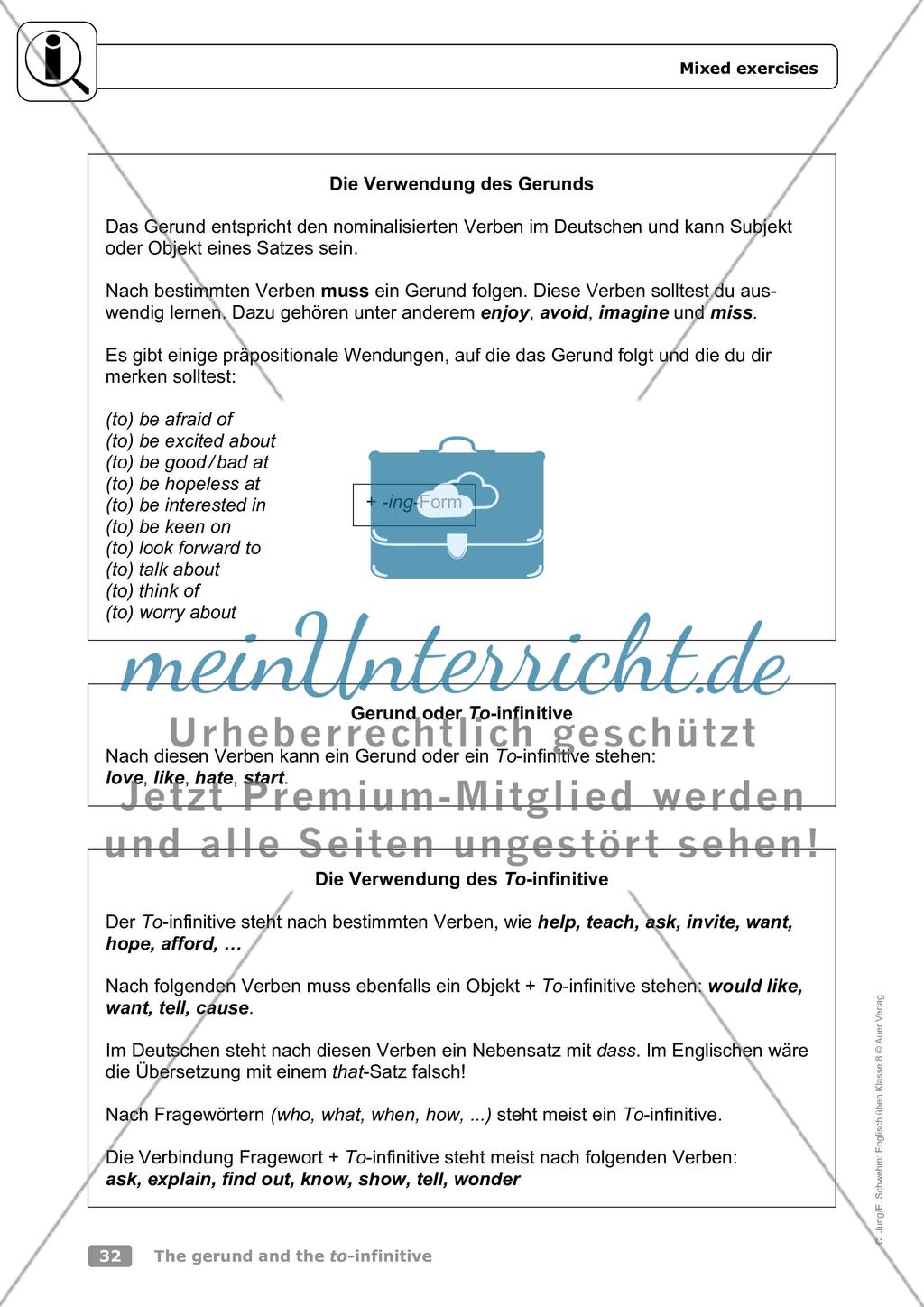 The gerund and the to-infinitive Preview 13