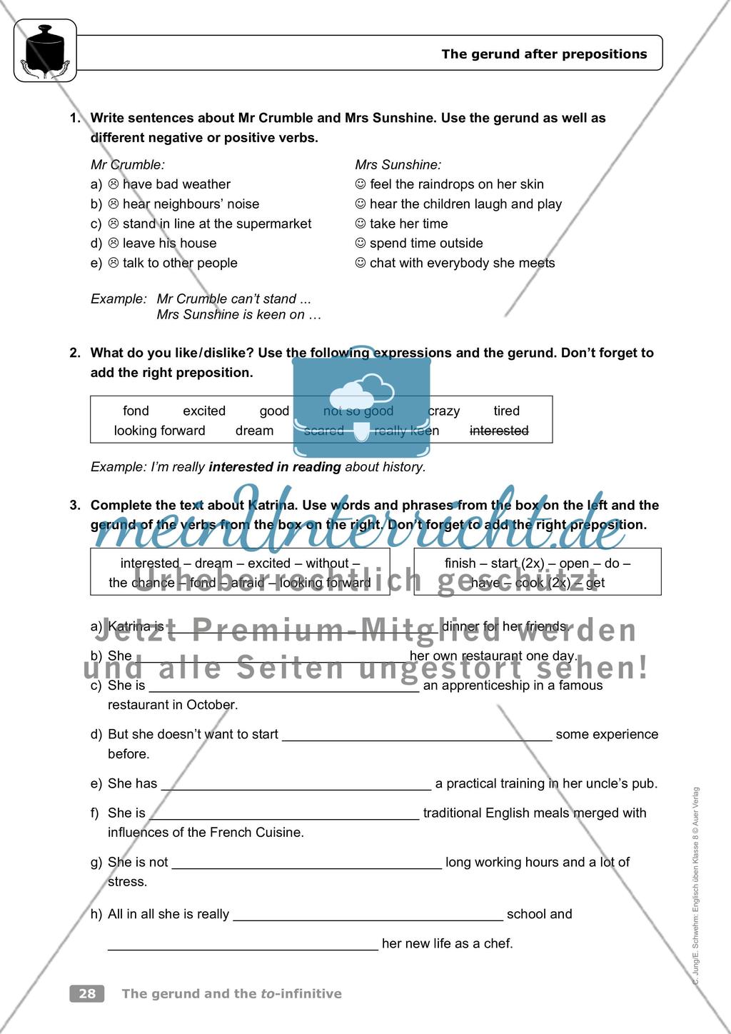 The gerund and the to-infinitive Preview 9