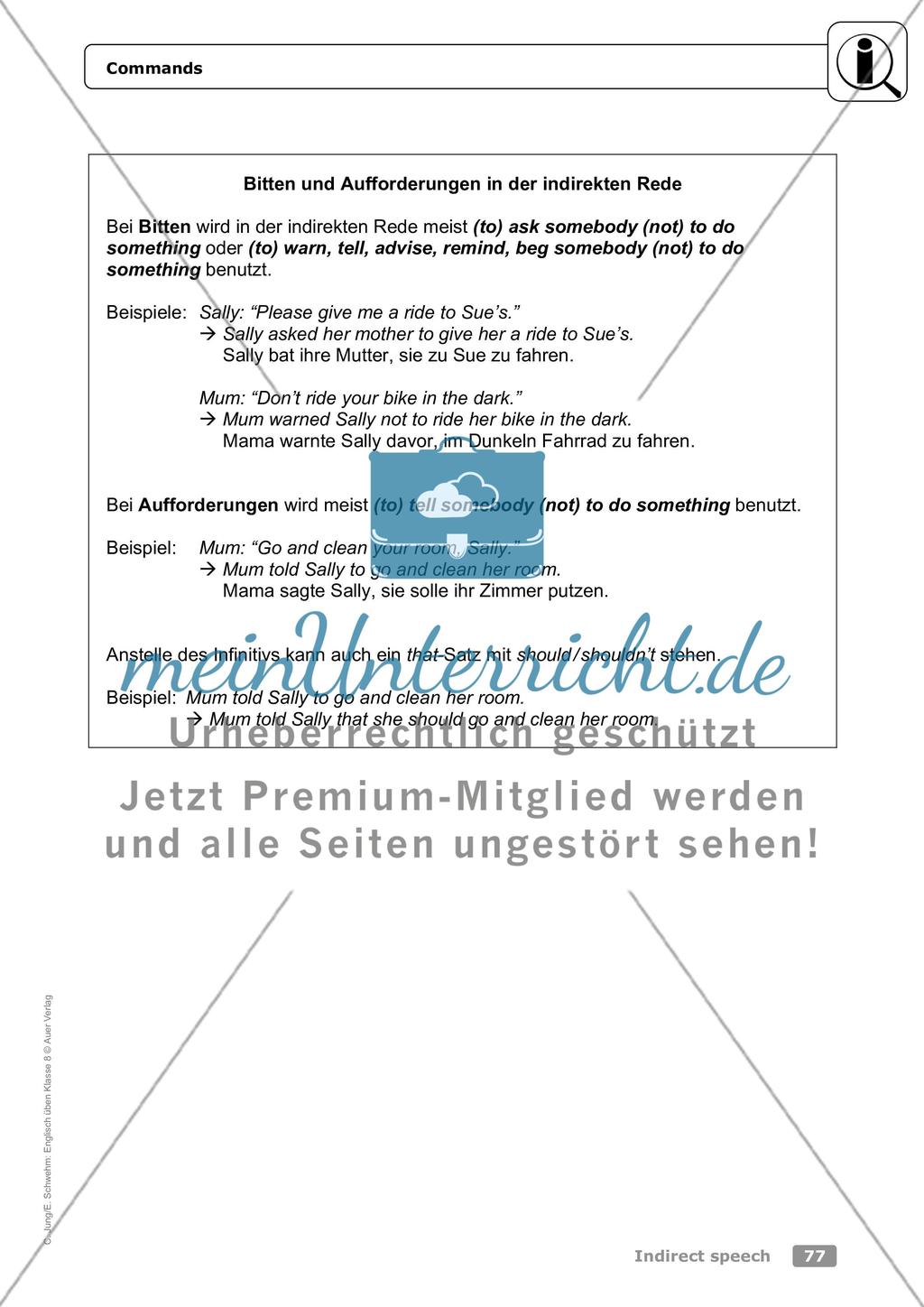 Indirect speech Preview 10