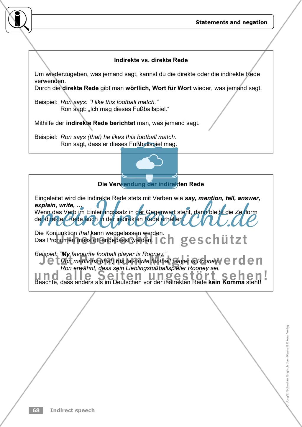 Indirect speech Preview 1