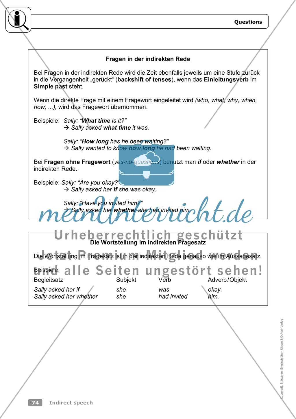 Indirect speech Preview 7