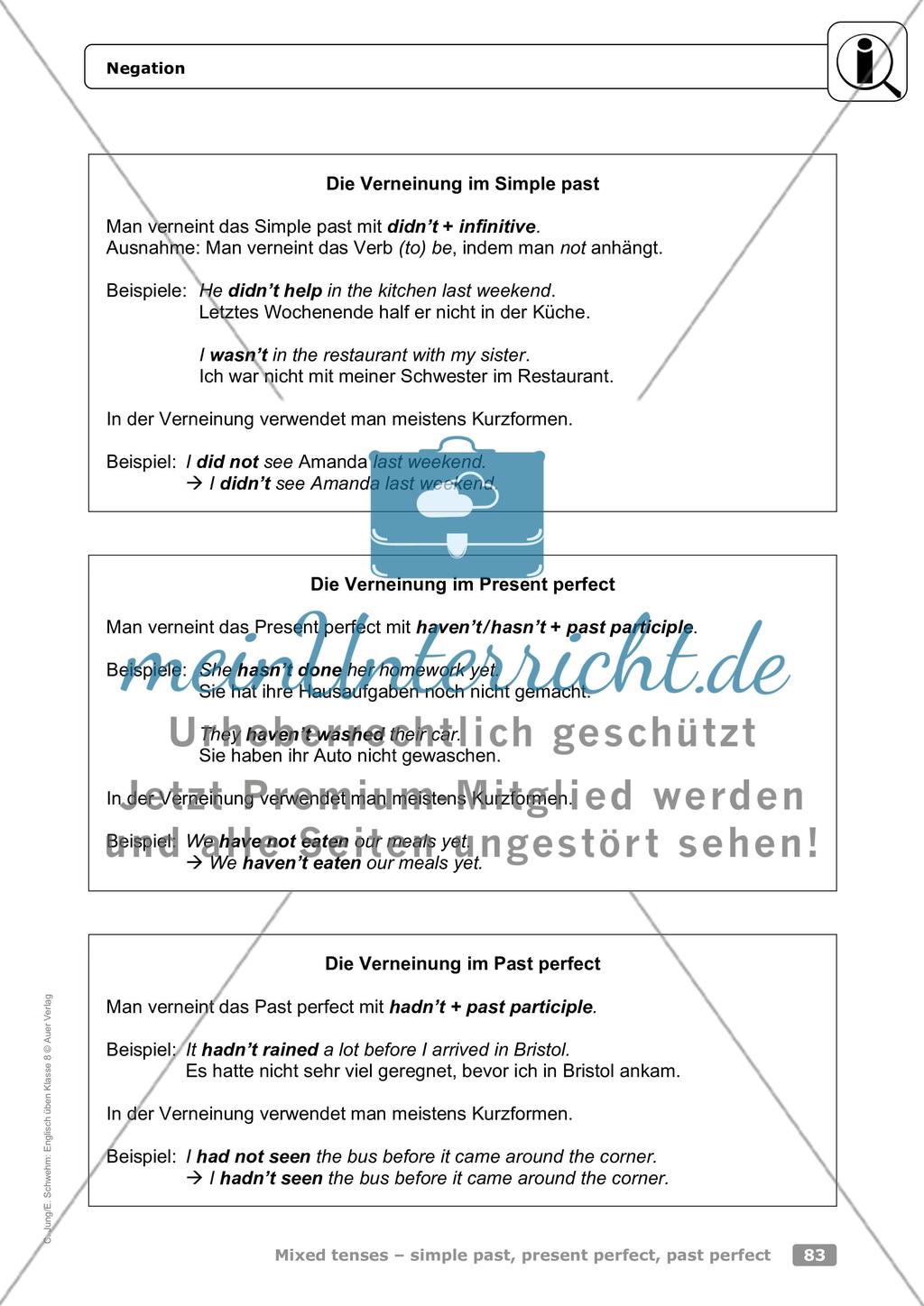 Mixed tenses – simple past, present perfect, past perfect Preview 4