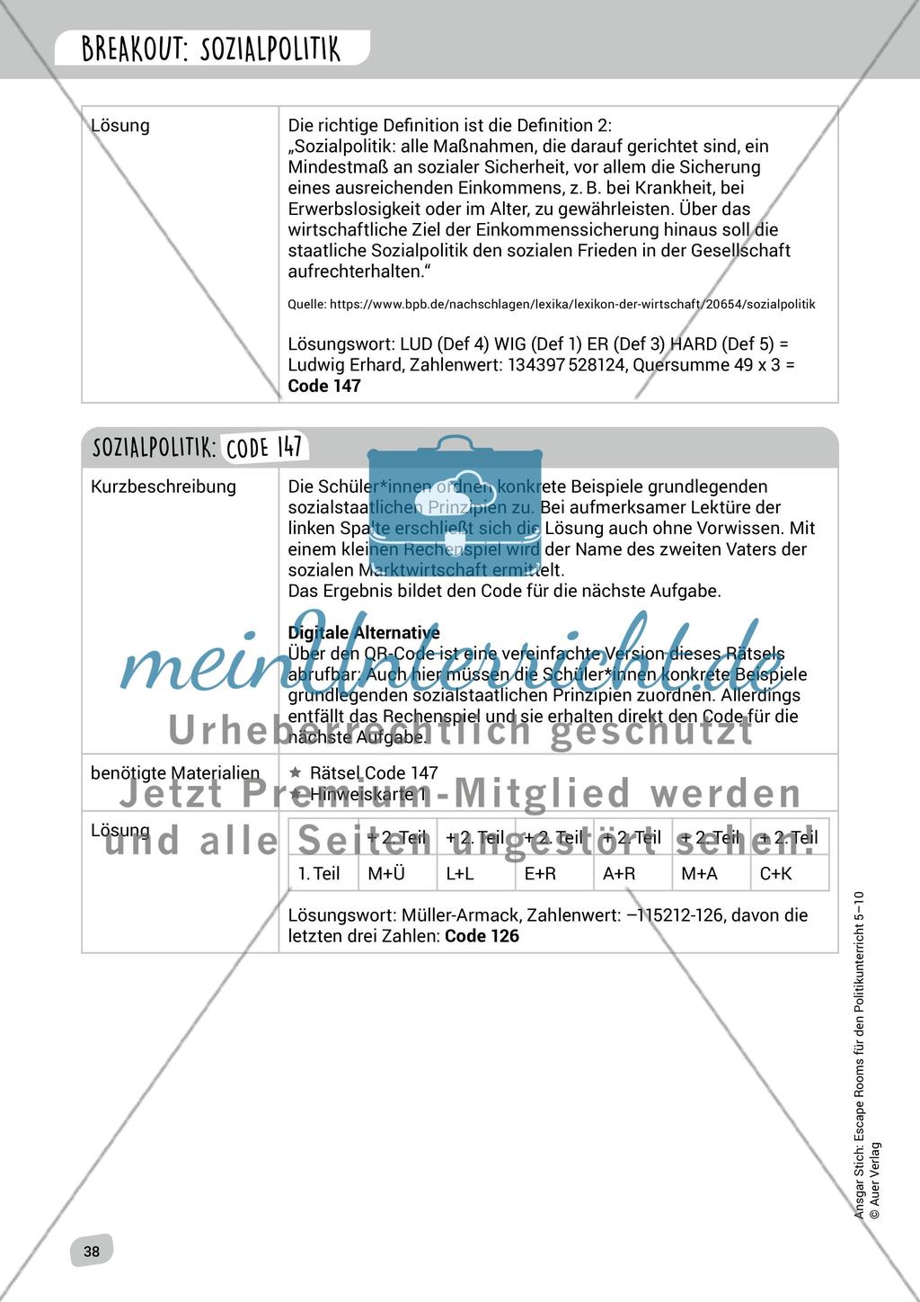 Breakout: Sozialpolitik Preview 2