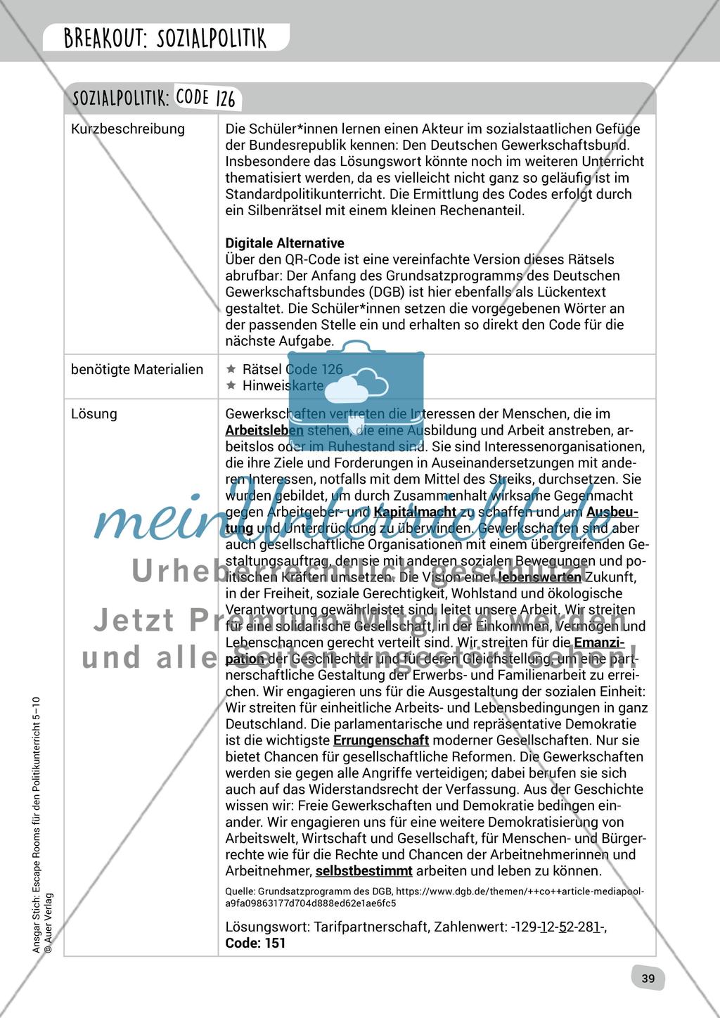 Breakout: Sozialpolitik Preview 3