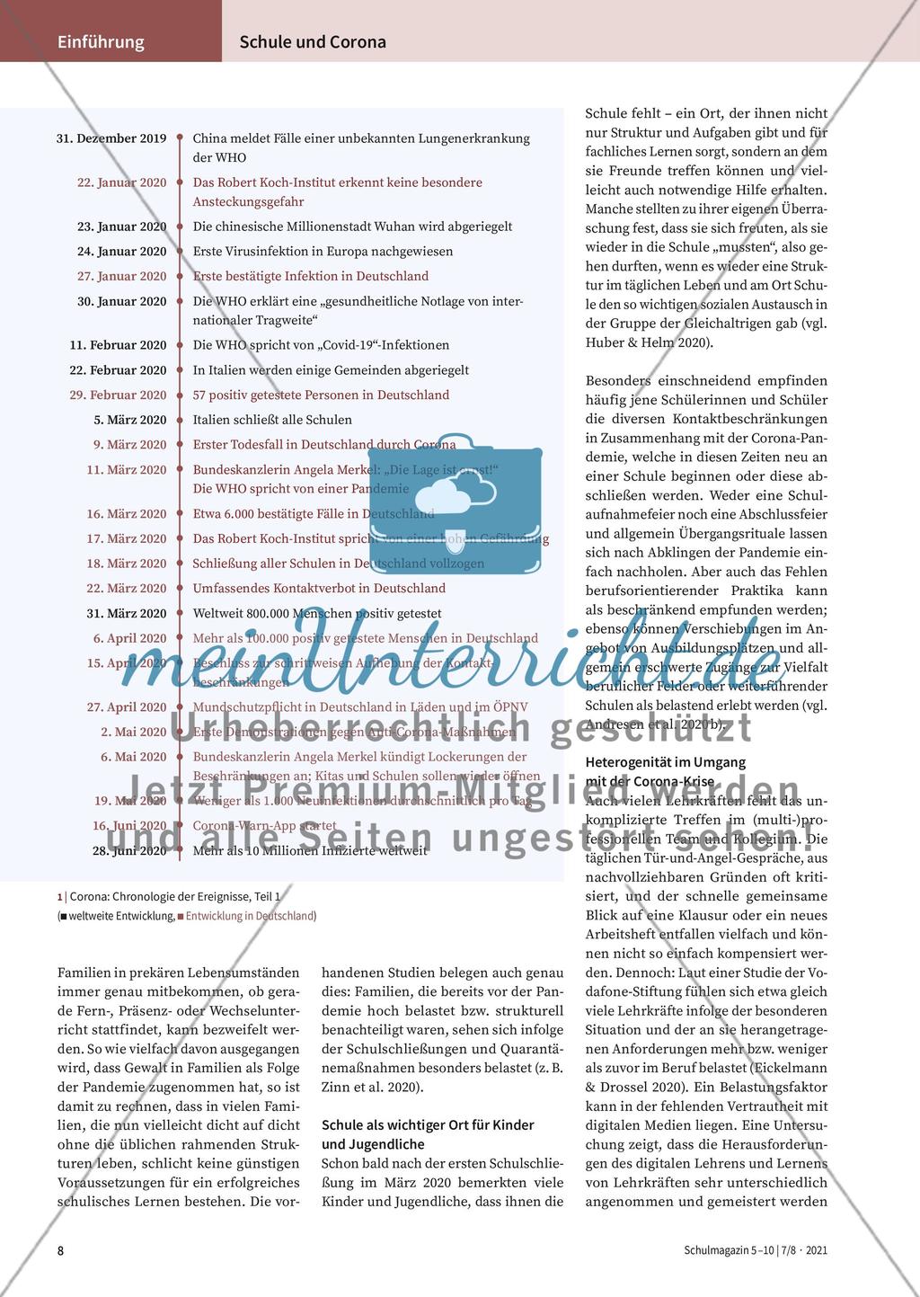 Schule und Unterricht während der Pandemie Preview 2