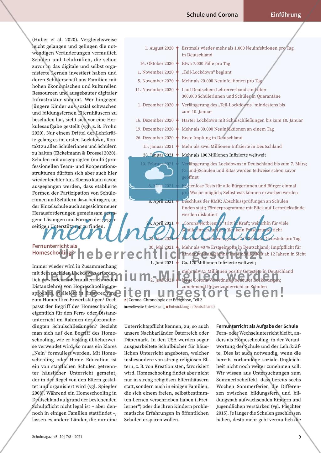 Schule und Unterricht während der Pandemie Preview 3