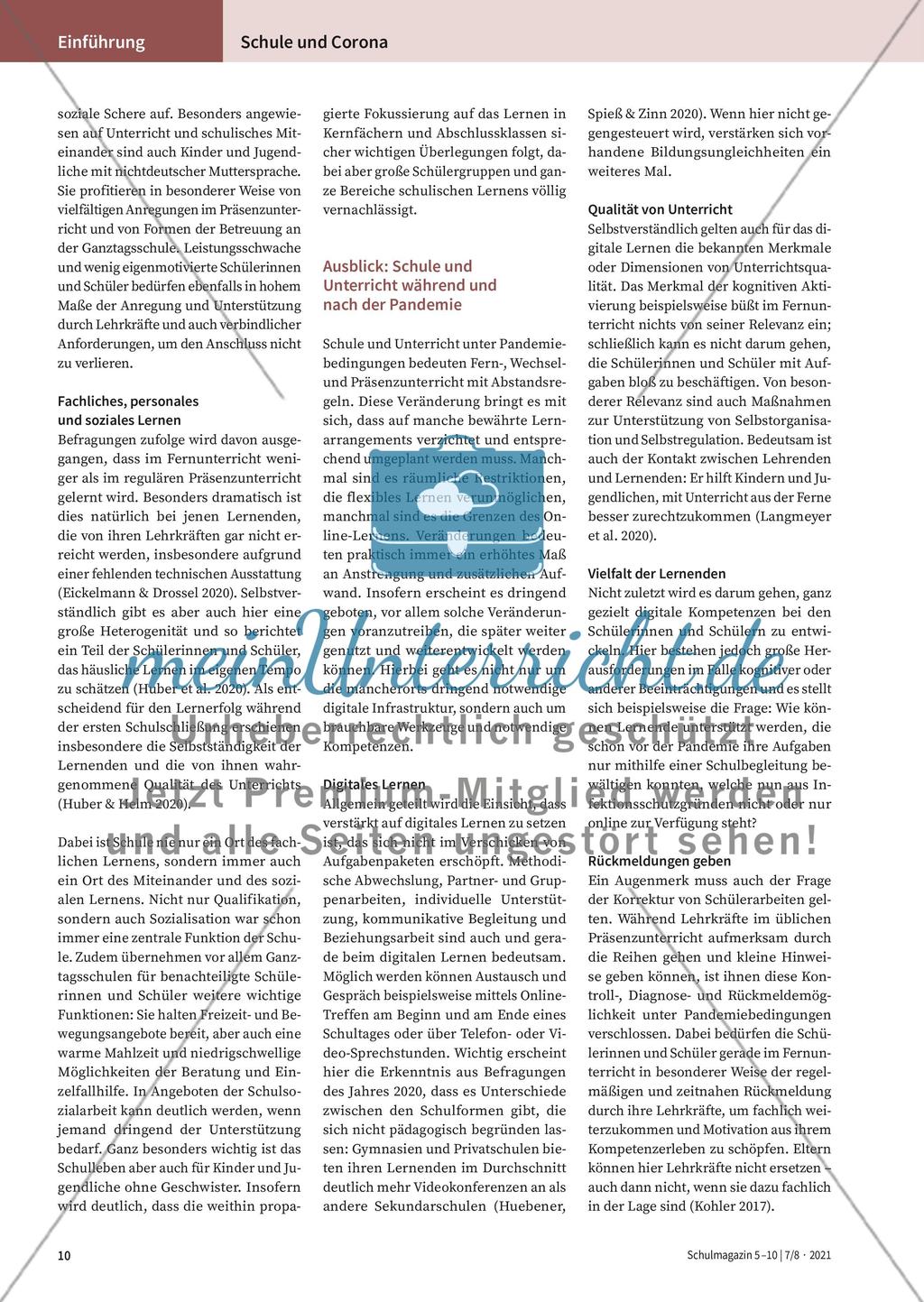 Schule und Unterricht während der Pandemie Preview 4
