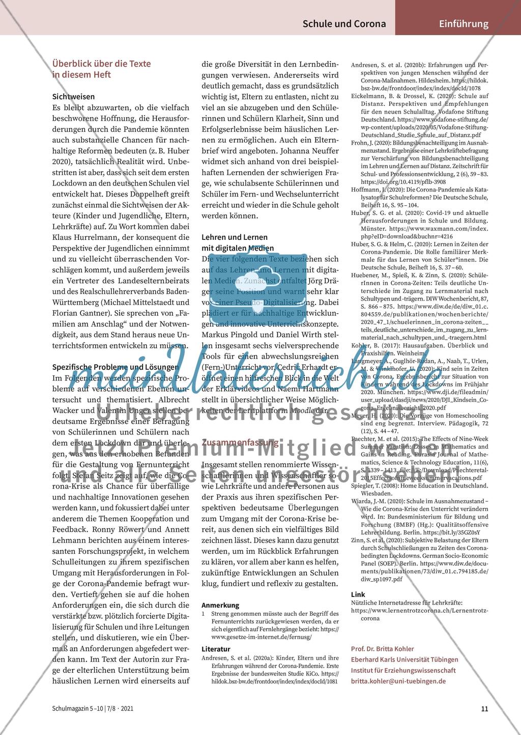 Schule und Unterricht während der Pandemie Preview 5
