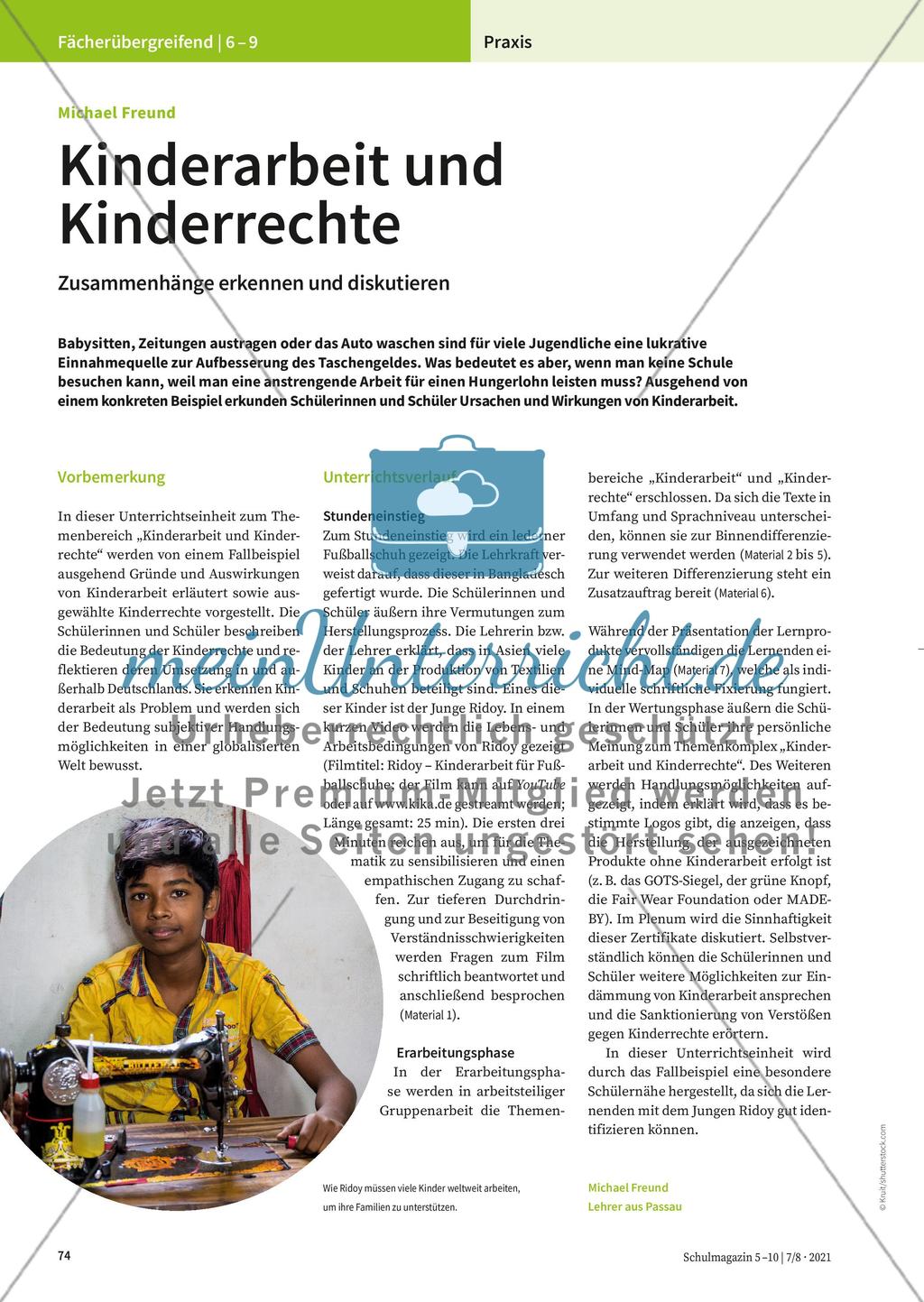 Kinderarbeit und Kinderrechte Preview 1
