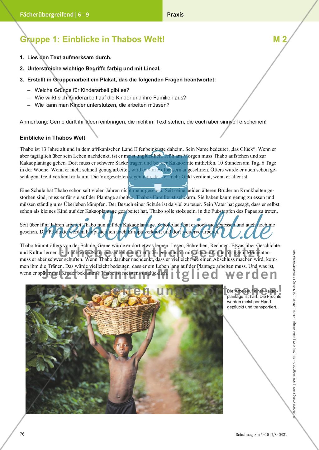 Kinderarbeit und Kinderrechte Preview 3