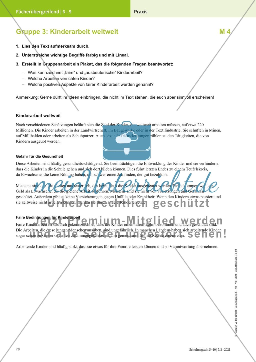Kinderarbeit und Kinderrechte Preview 5