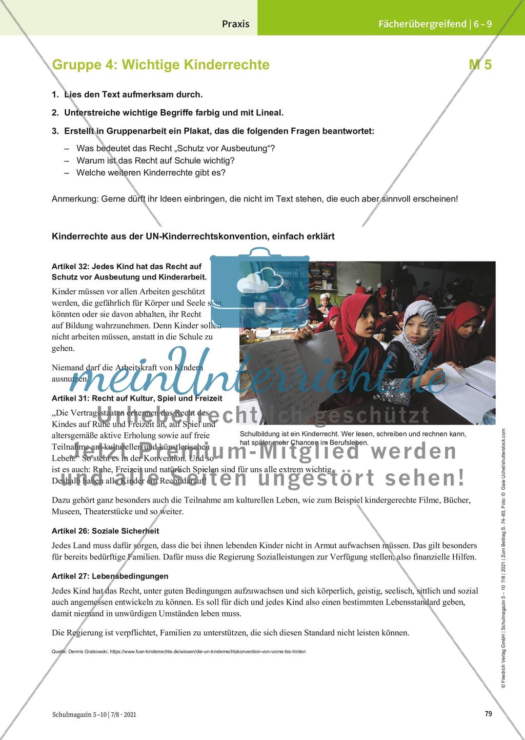 Kinderarbeit und Kinderrechte Preview 6