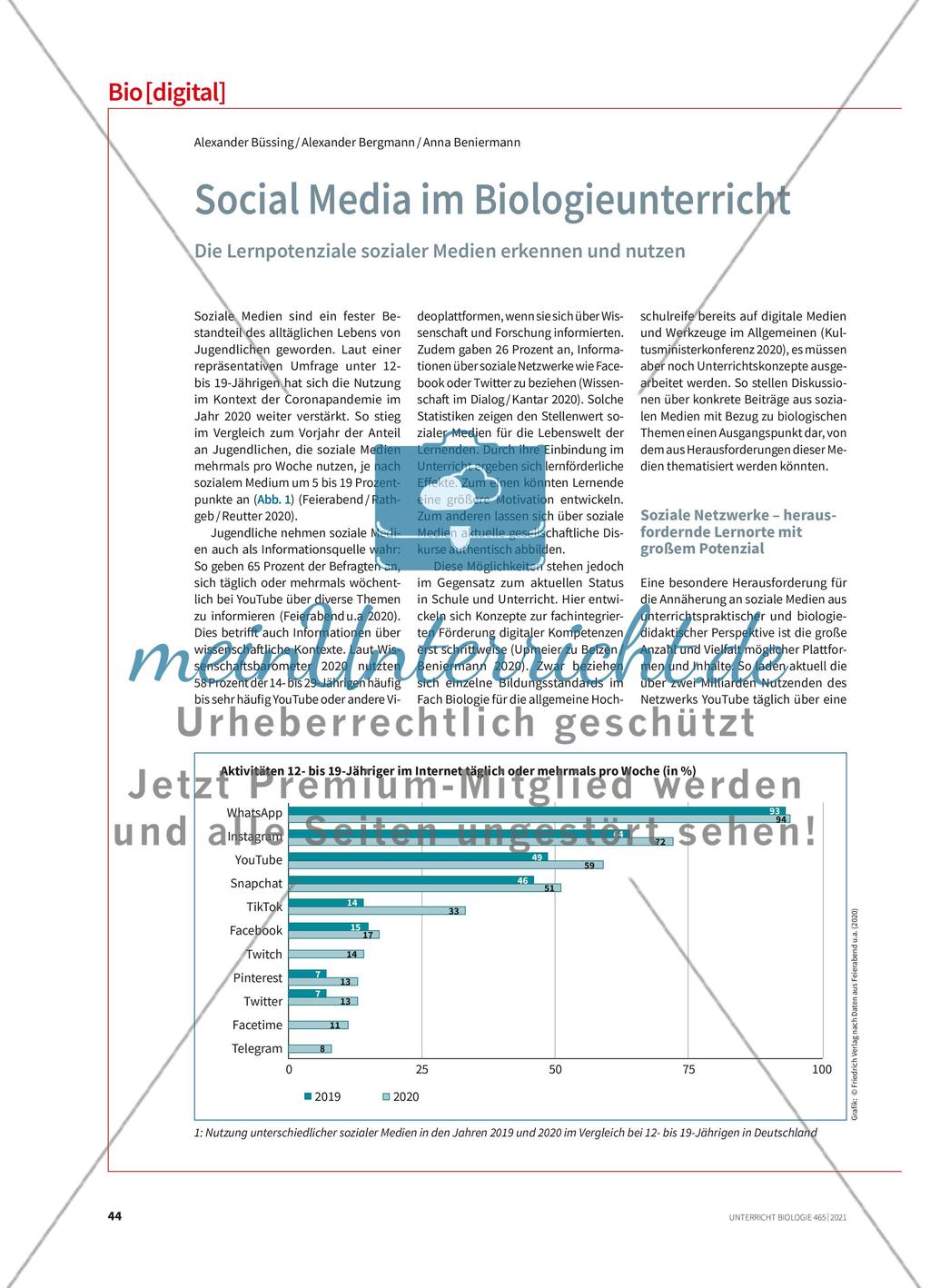 Social Media im Biologieunterricht Preview 1