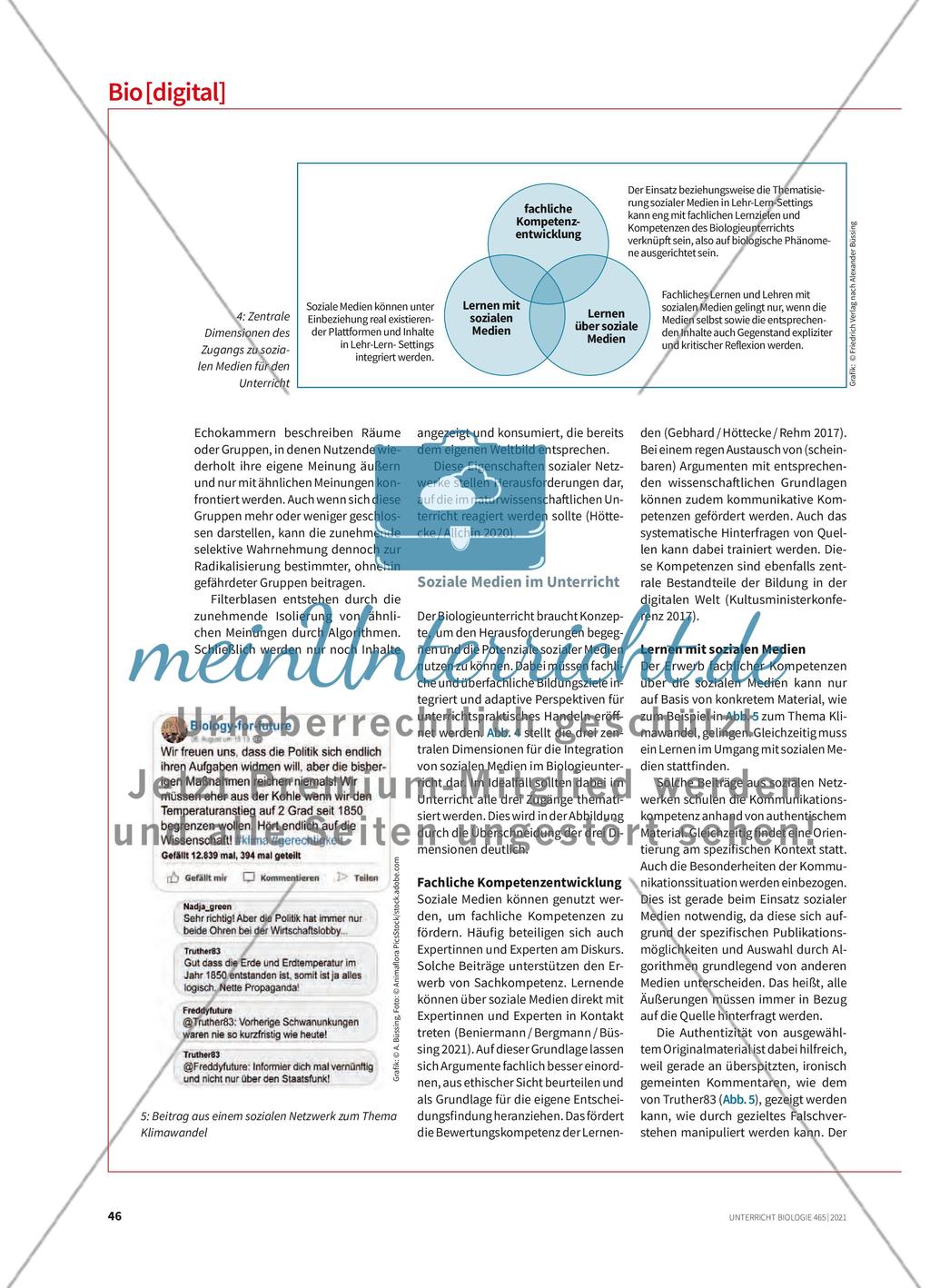 Social Media im Biologieunterricht Preview 3