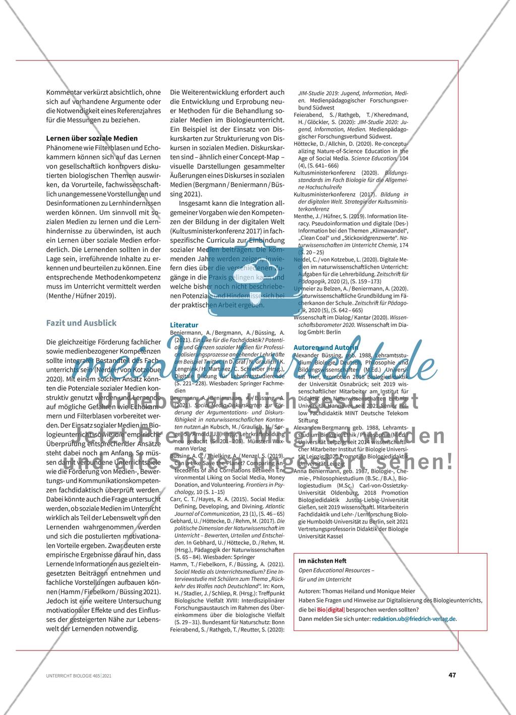 Social Media im Biologieunterricht Preview 4