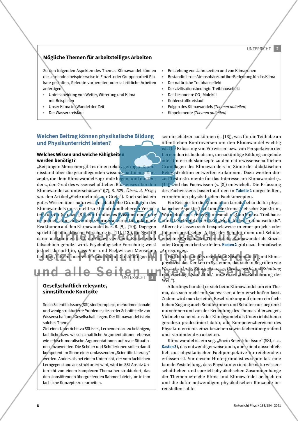 Unterrichtsthema