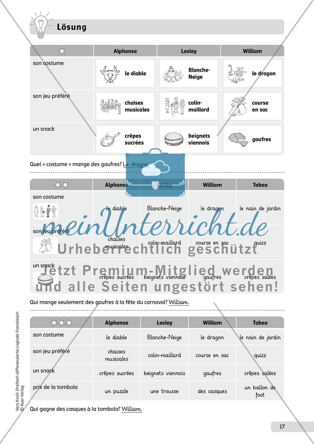 Dreifach-differenzierte Logicals Französisch - Teil 1 Preview 12