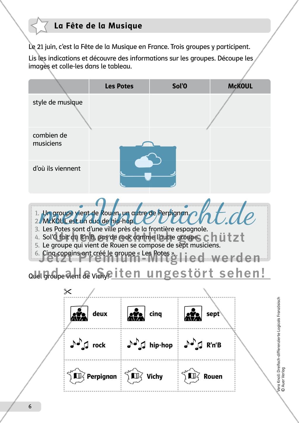 Dreifach-differenzierte Logicals Französisch - Teil 1 Preview 1