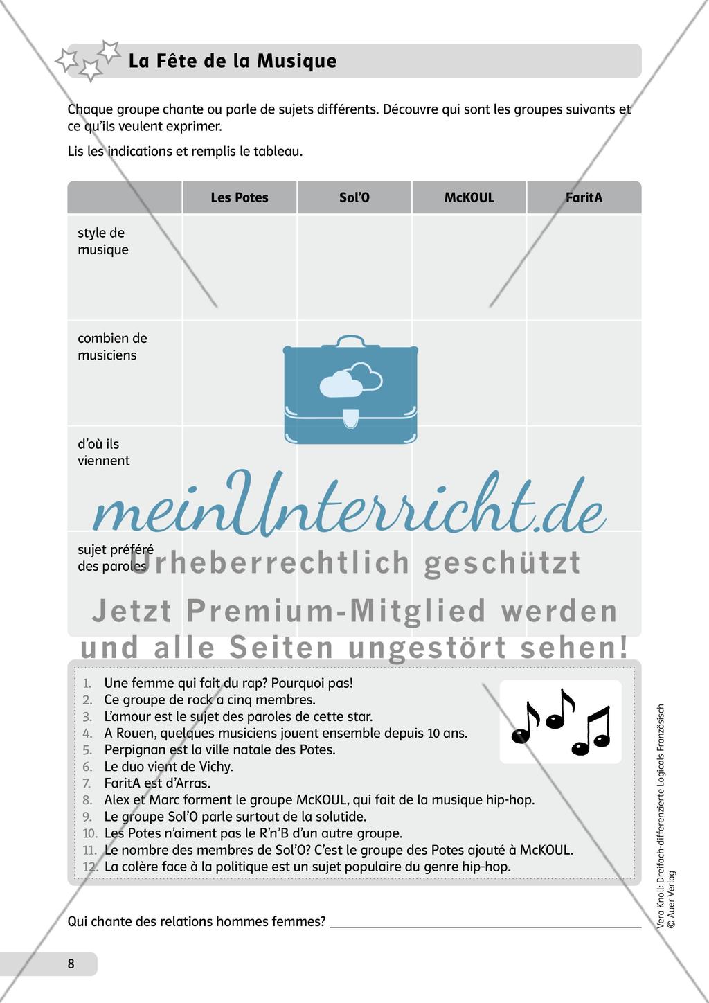 Dreifach-differenzierte Logicals Französisch - Teil 1 Preview 3
