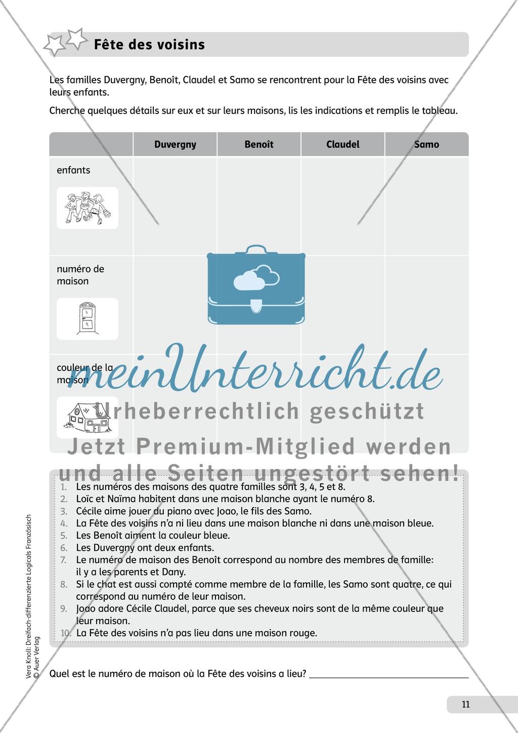 Dreifach-differenzierte Logicals Französisch - Teil 1 Preview 6