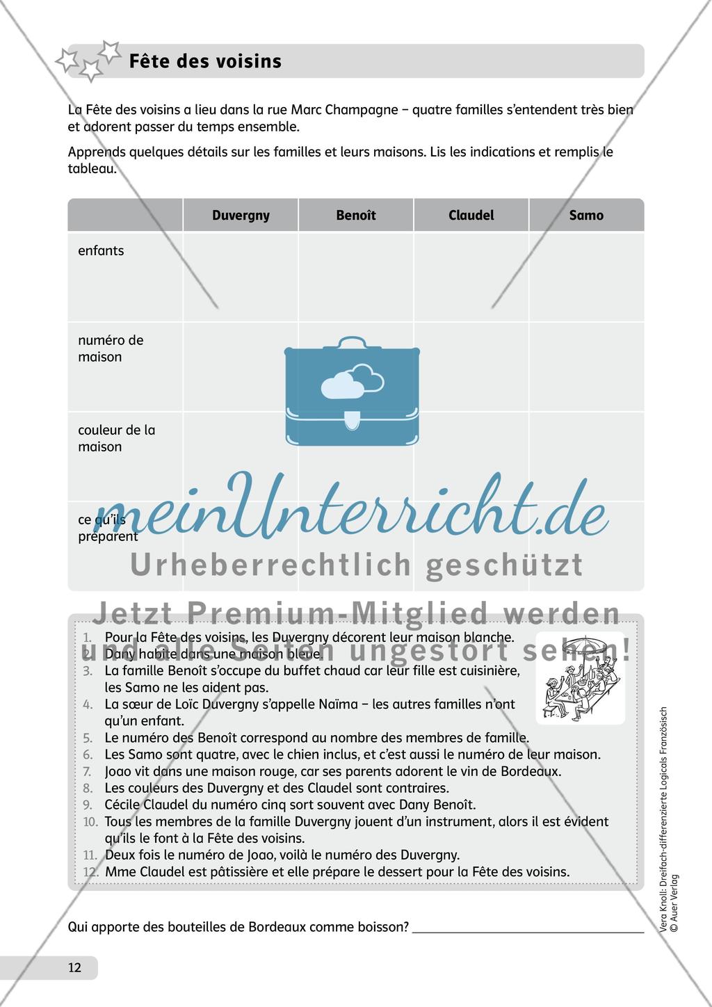 Dreifach-differenzierte Logicals Französisch - Teil 1 Preview 7