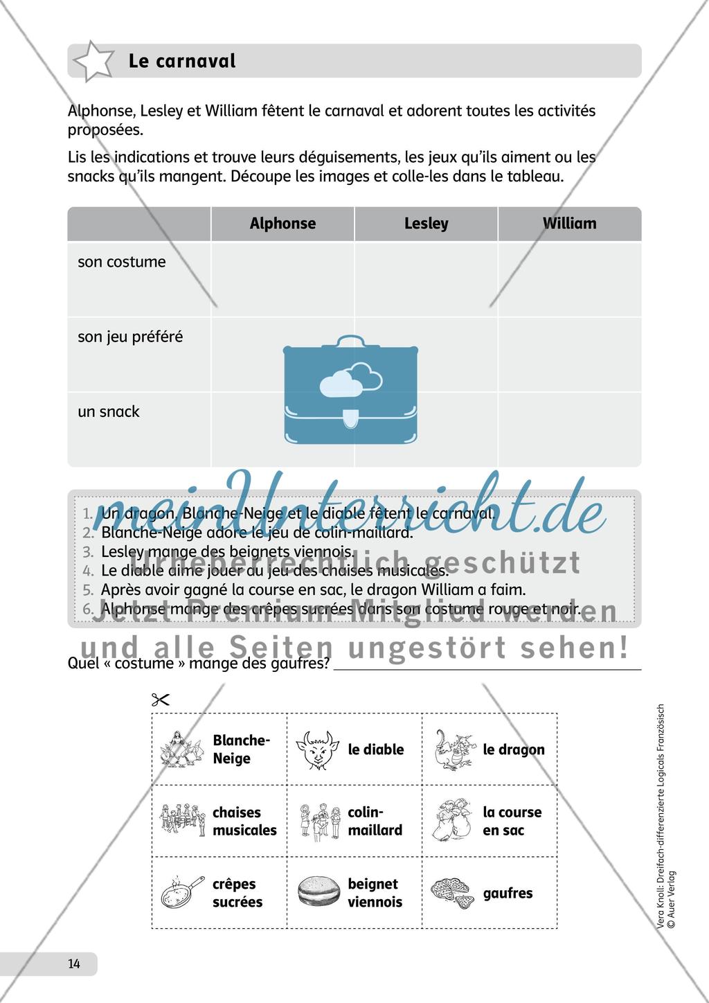 Dreifach-differenzierte Logicals Französisch - Teil 1 Preview 9