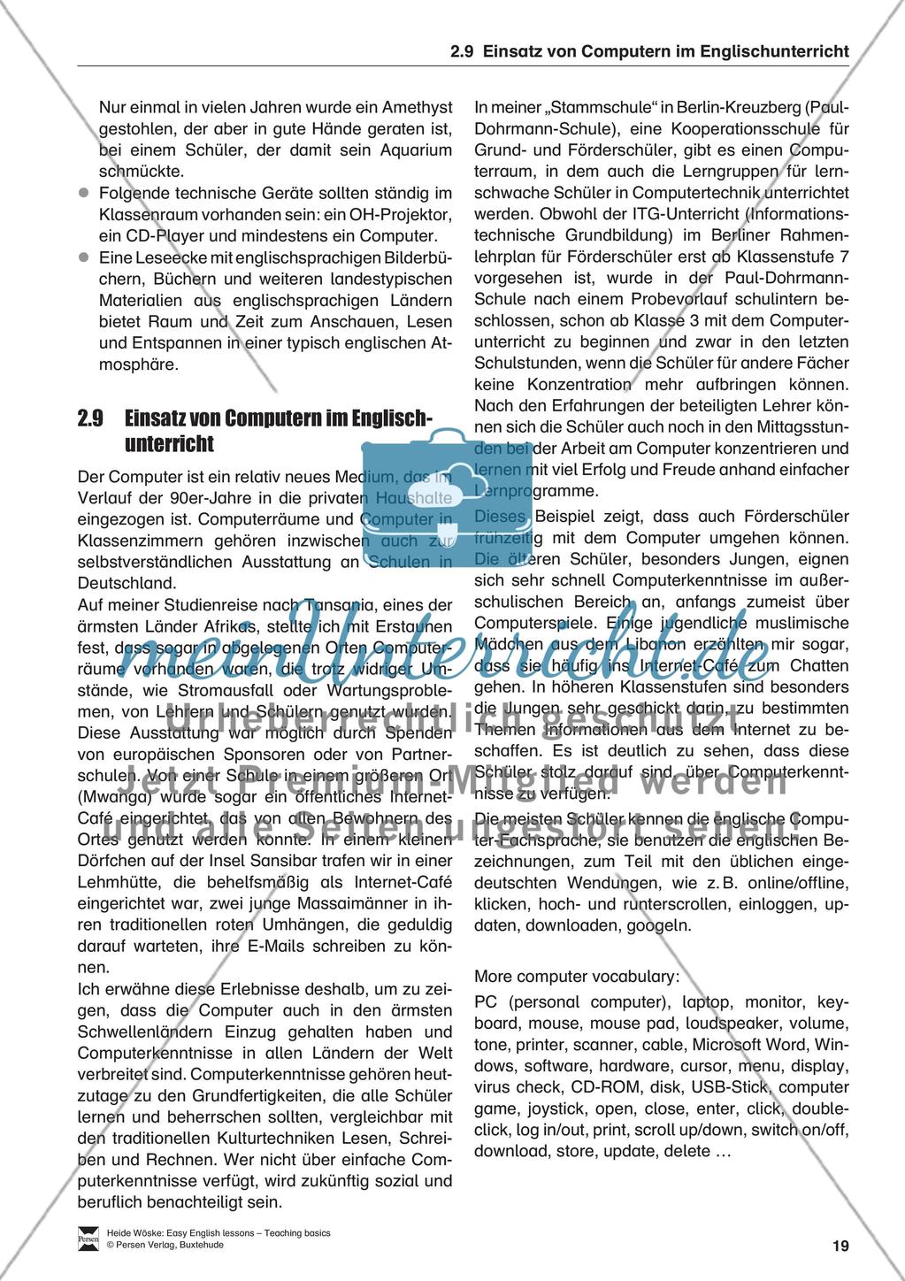 Organisation und Planung des Englischunterrichts Preview 10