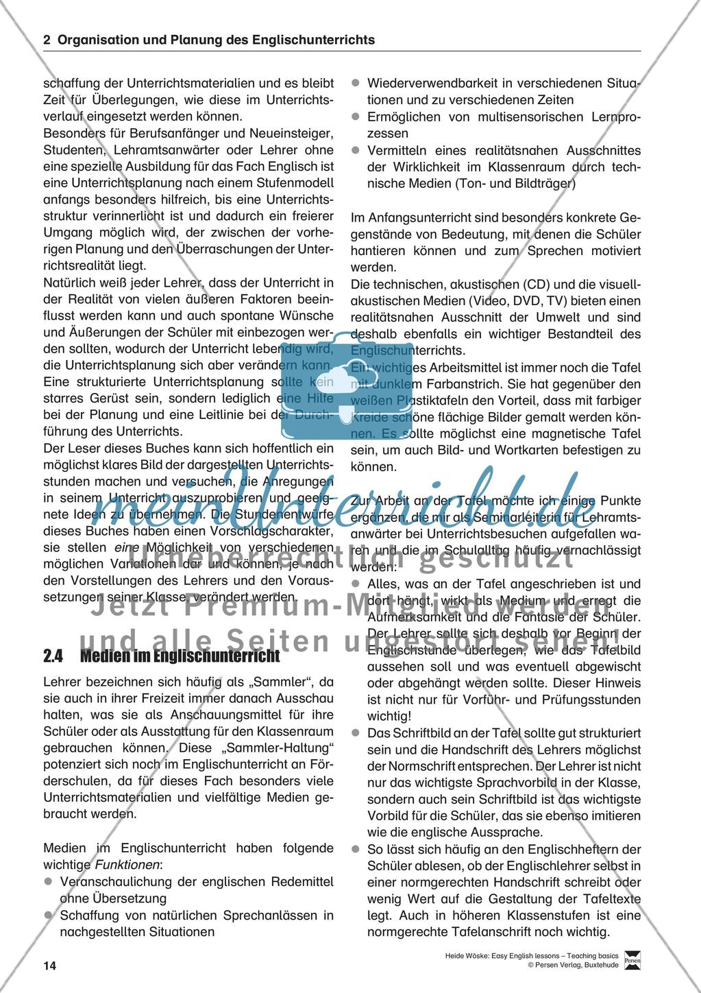 Organisation und Planung des Englischunterrichts Preview 5