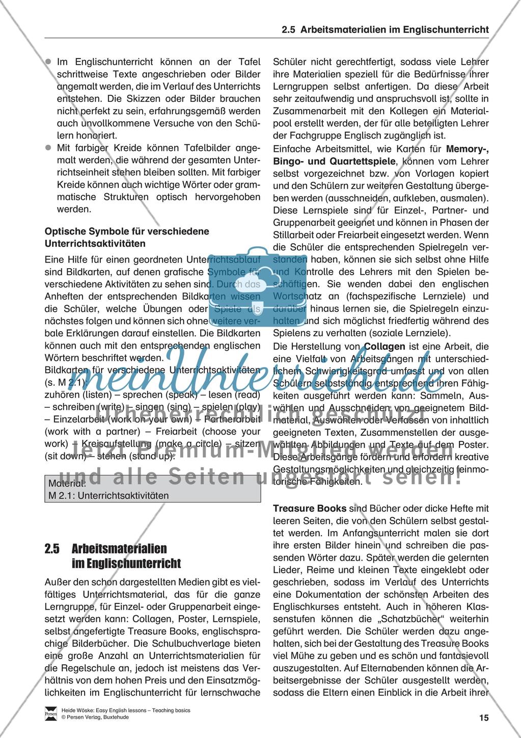 Organisation und Planung des Englischunterrichts Preview 6