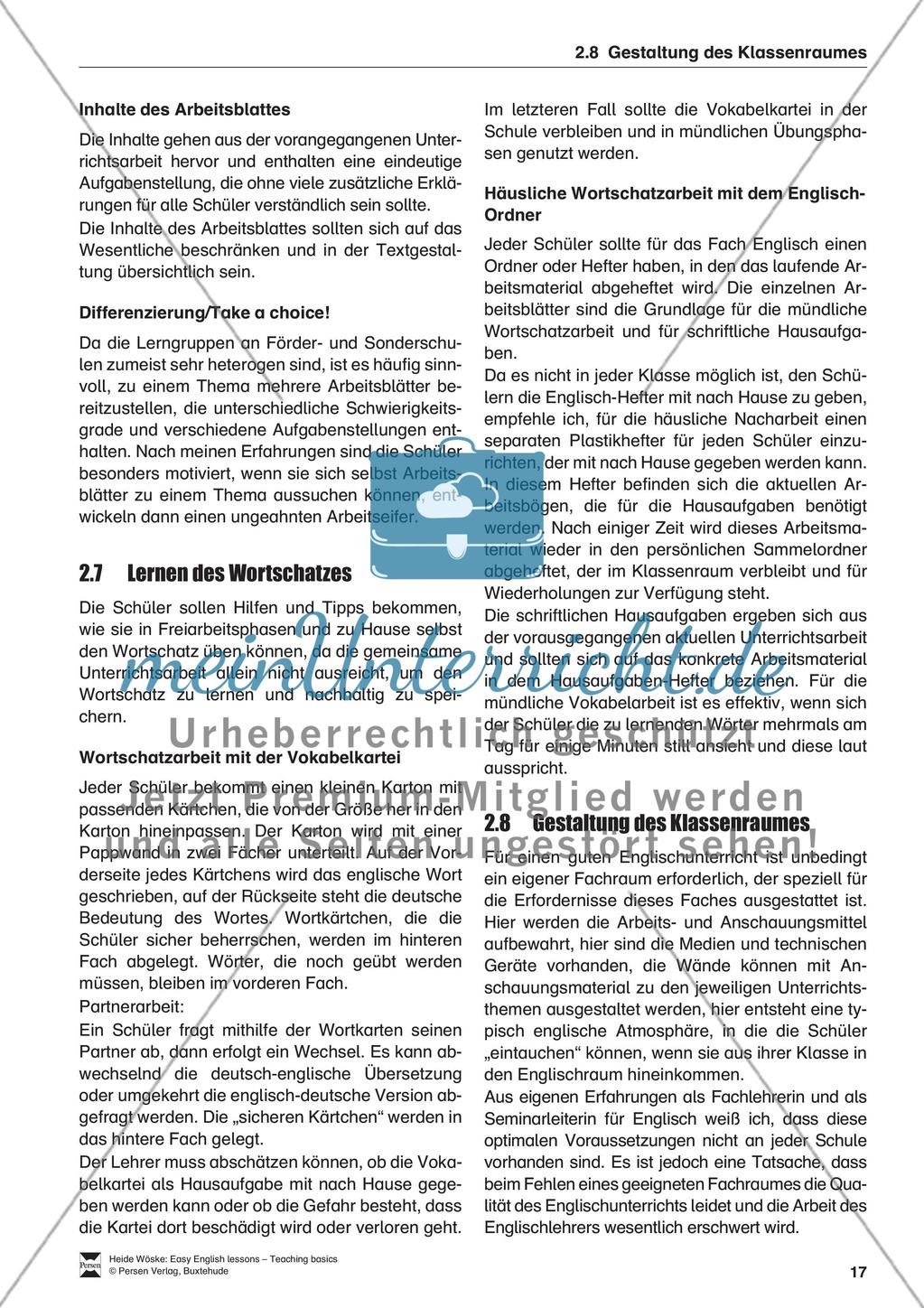 Organisation und Planung des Englischunterrichts Preview 8