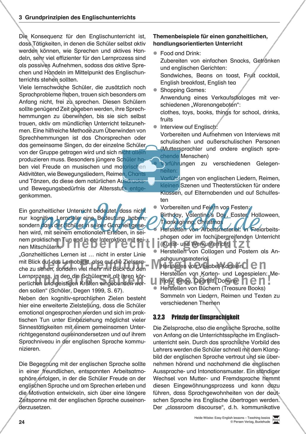 Grundprinzipien des Englischunterrichts Preview 4