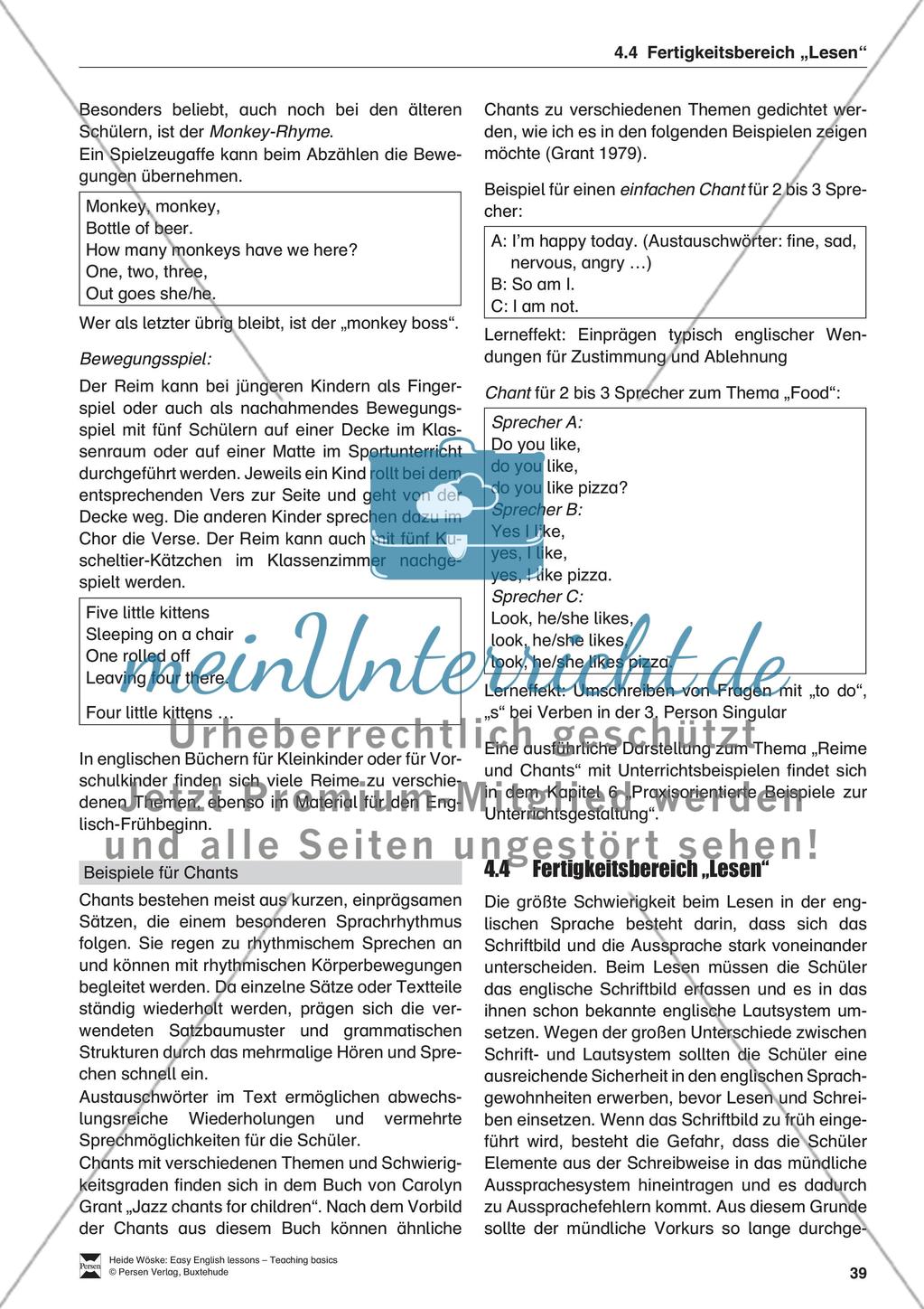 Die Fertigkeitsbereiche im Englischunterricht Preview 5
