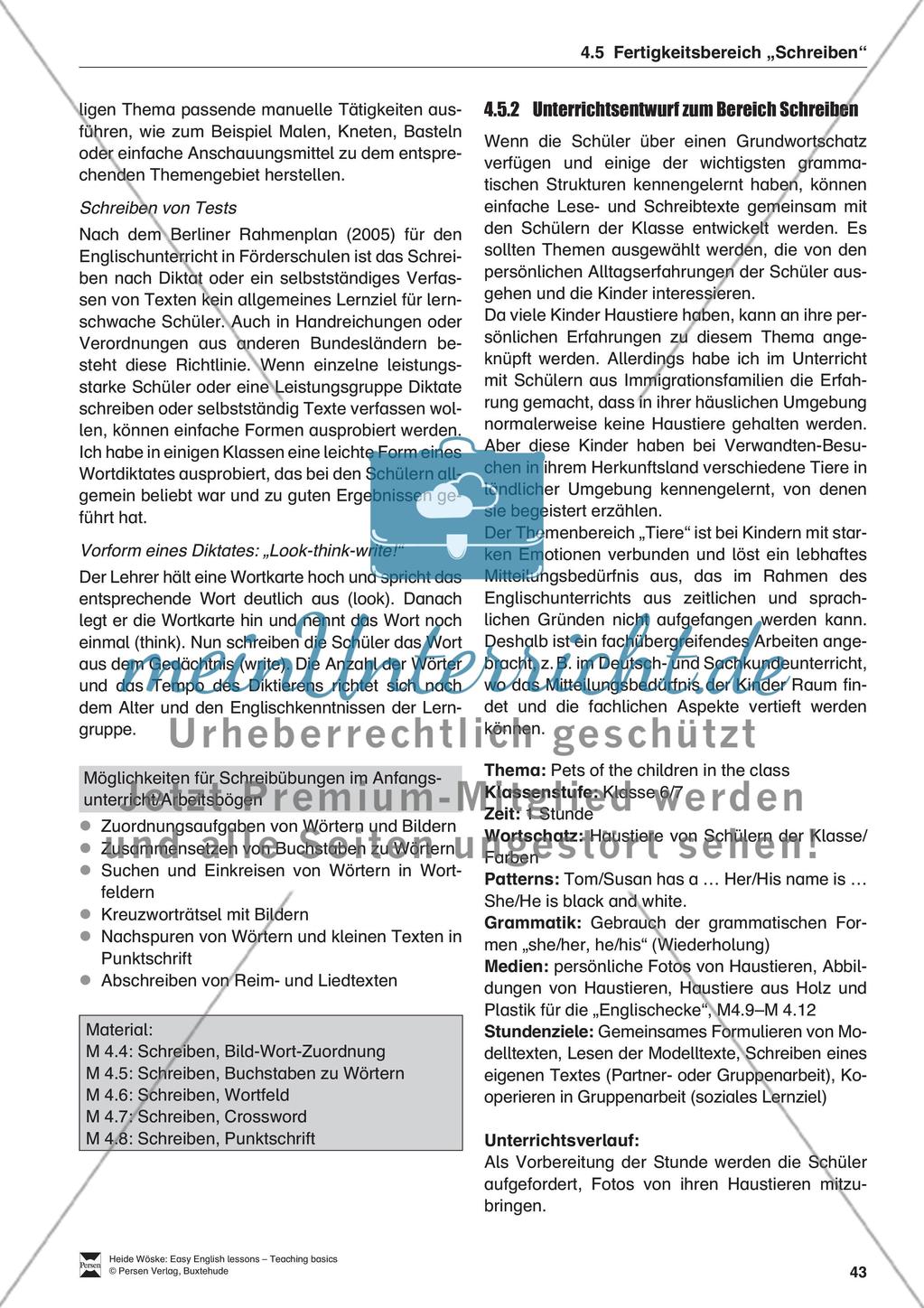 Die Fertigkeitsbereiche im Englischunterricht Preview 9