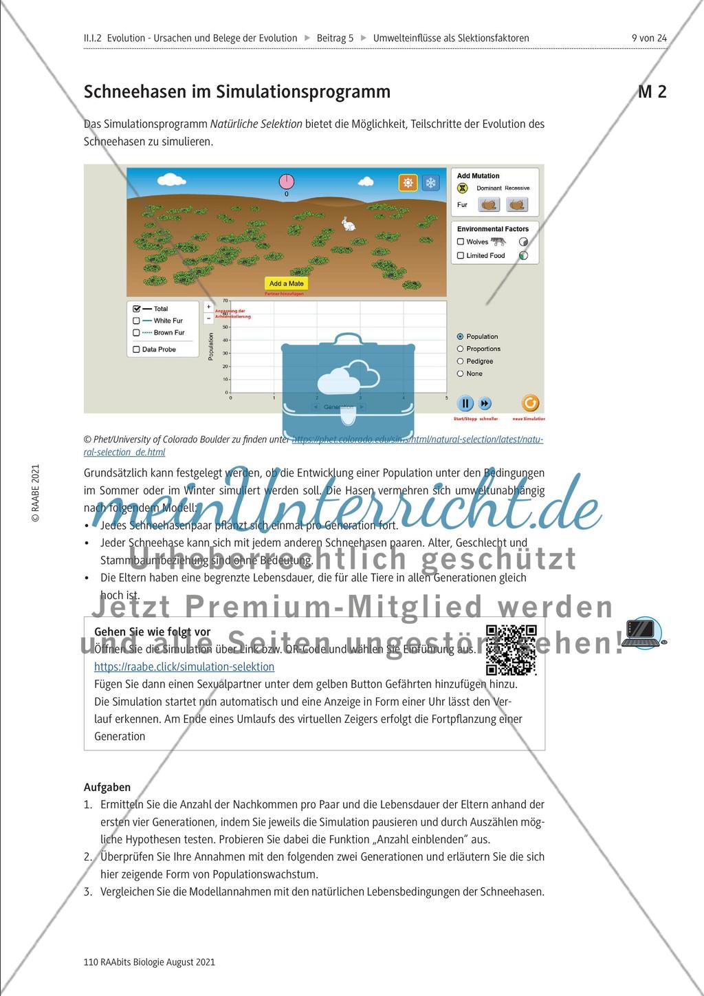Eine Tierart real und im Simulationsmodell Preview 2