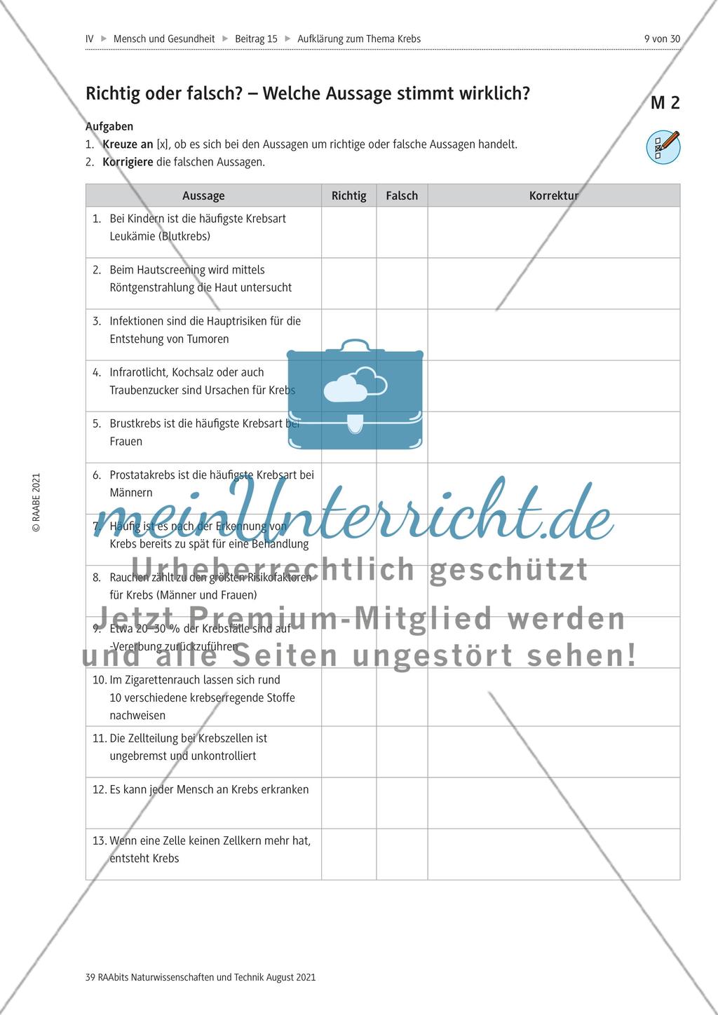 Einführung in das Thema Krebs Preview 2