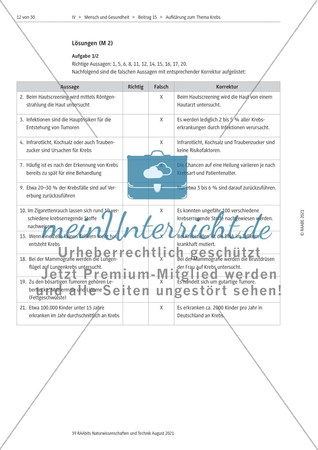 Einführung in das Thema Krebs Preview 5