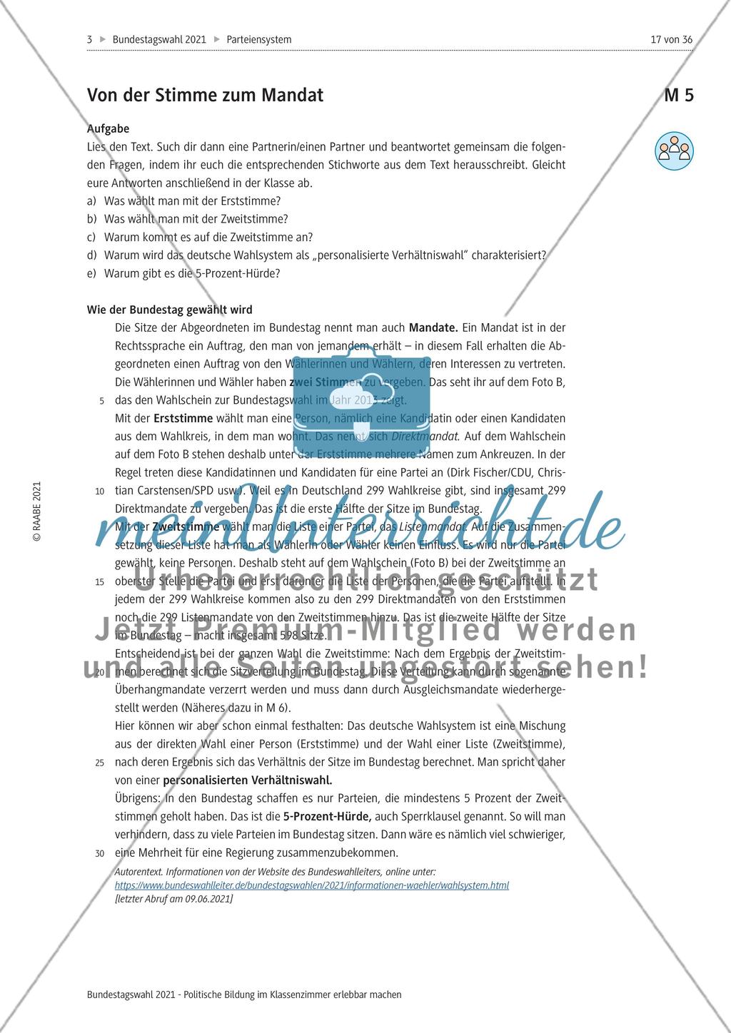 Bundestagswahl 2021 - M1-M5 Preview 17