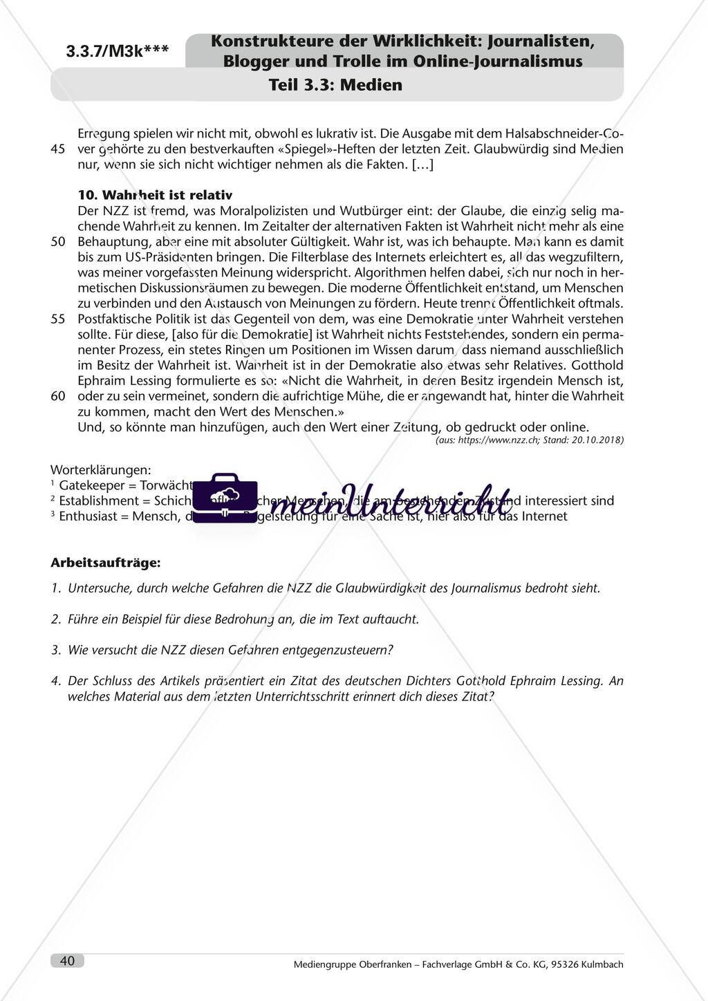 Konstrukteure der Wirklichkeit: Journalisten, Blogger und Trolle im Online-Journalismus Preview 40