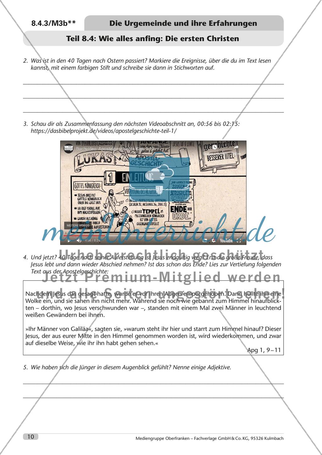 Die Urgemeinde und ihre Erfahrungen Preview 11