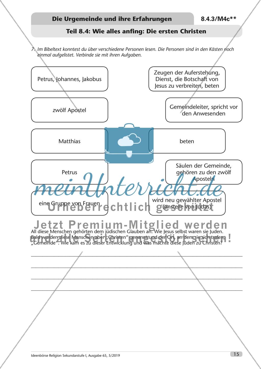 Die Urgemeinde und ihre Erfahrungen Preview 16