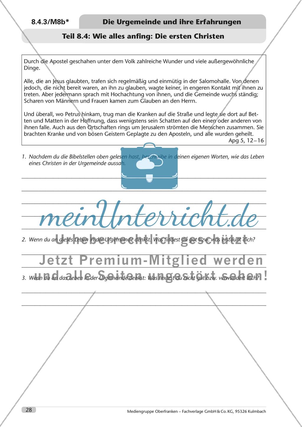 Die Urgemeinde und ihre Erfahrungen Preview 29